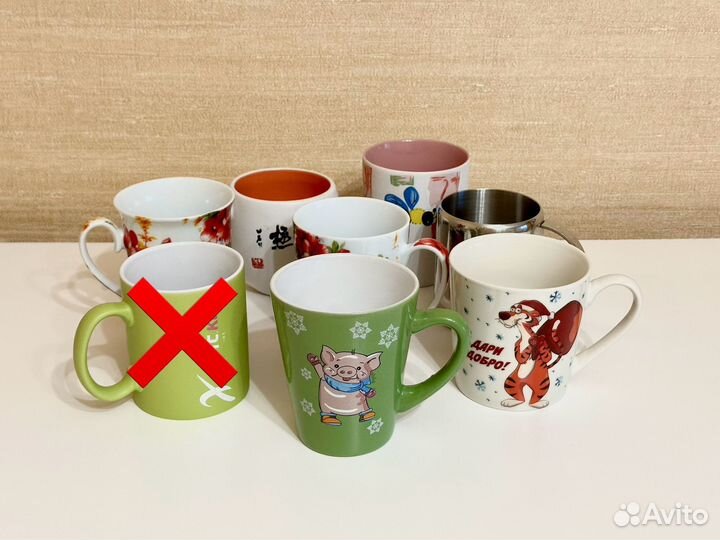 Чайные чашки кружки разные
