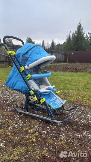 Детские санки коляска nika 7-3