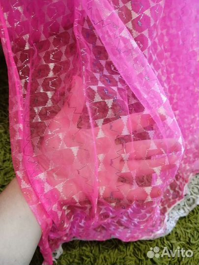 Балдахин ярко розовый, новый без бирки