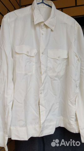 Рубашка милицейская белая