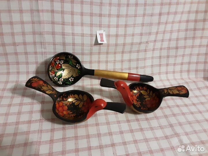 Деревянная посуда, хохлома. Полковник, пиалы-утицы