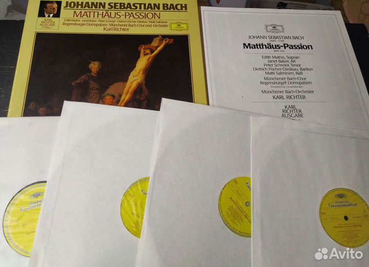 Бах Рихтер Bach Richter passion винил