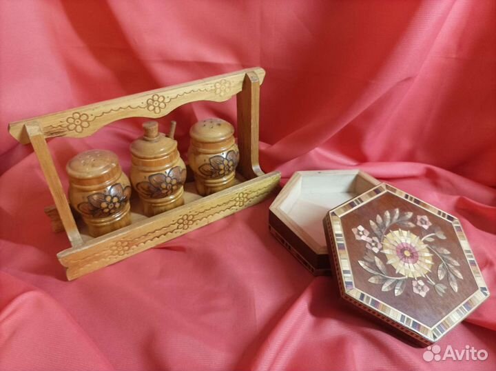 Посуда и игрушки из дерева СССР