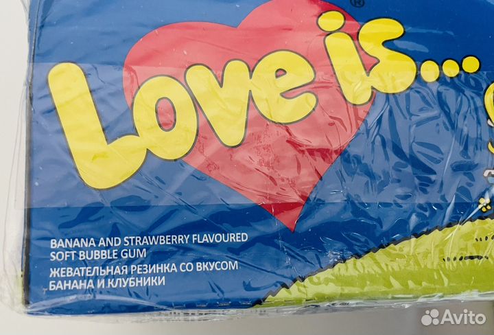 Жвачка love is из 90-х коробка 100 шт