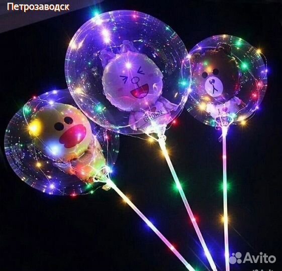Светящиеся шары бобо bobo игрушки вертолетики 93