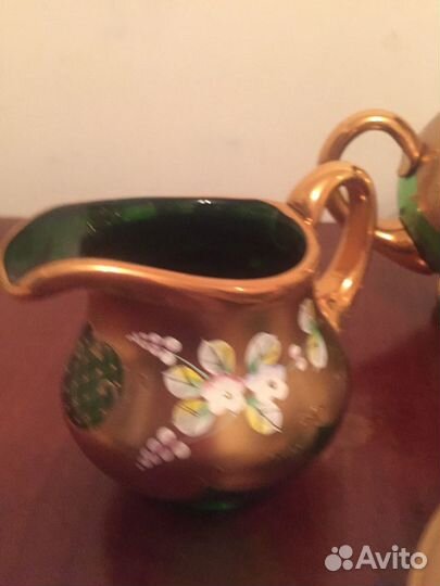 Сервиз чайный. Фужеры. Чехия. смальта