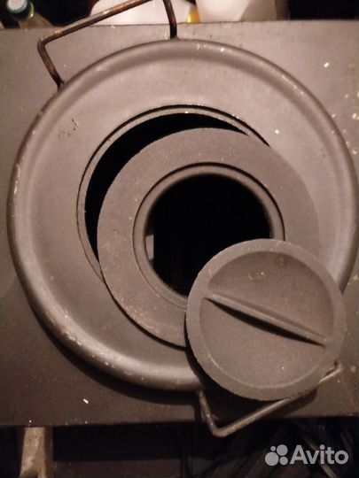 Мангал с печкой под казан новый