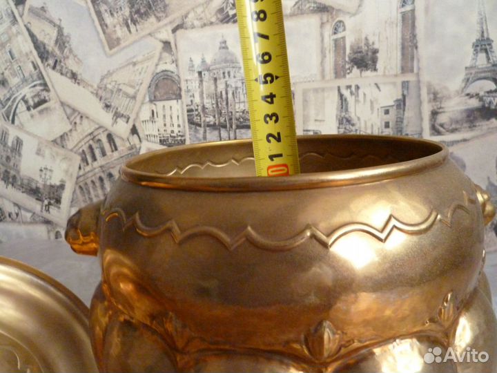 Ваза латунная с узорами