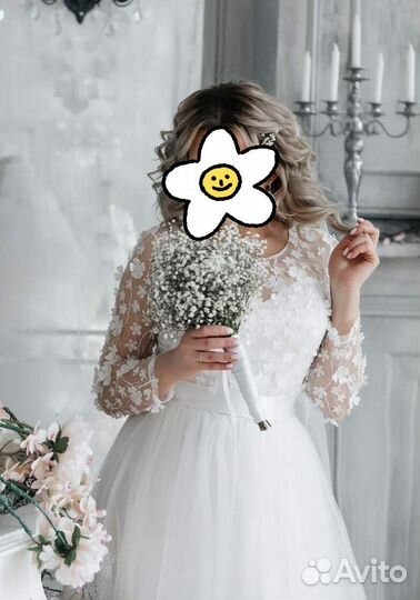 Свадебное платье 46