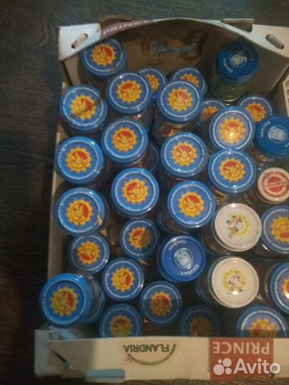 Коллекция баночек из под детского питания
