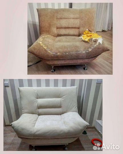 Перетяжка мягкой мебели