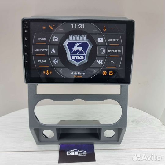 Магнитола на GAZelle Next 9 дюймов android 10