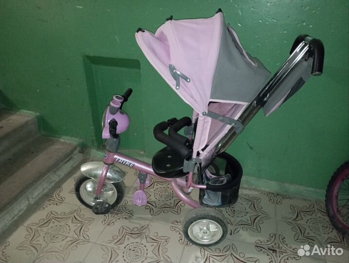 Детский велосипед с ручкой бу