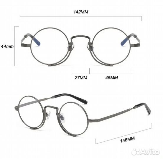 Винтажная оправа для очков из чистого титана