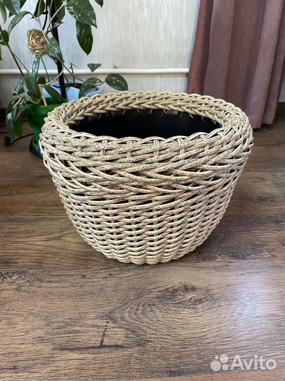 Кашпо из ротанга 12 литров