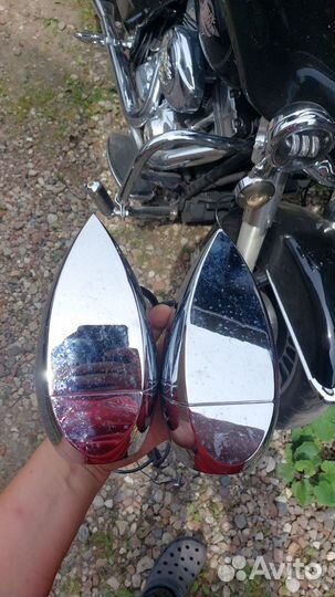 Линзованные фары ближнего света на дуги мотоцикла