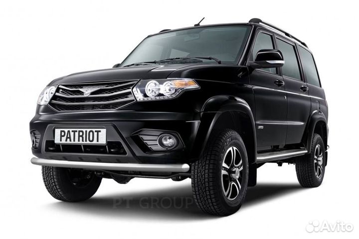 Защита переднего бампера одинарная 63мм (нпс) UAZ