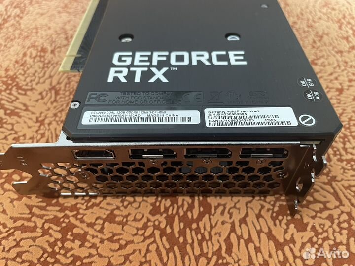 Видеокарта rtx 3060 12 гб