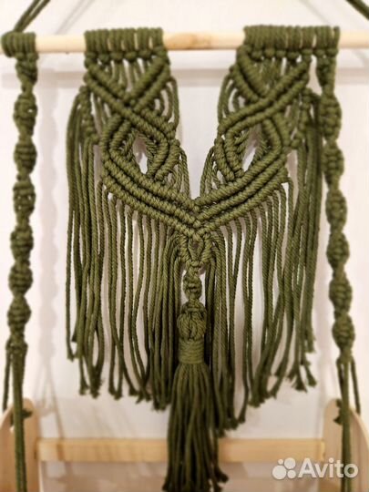 Макраме панно-полочка