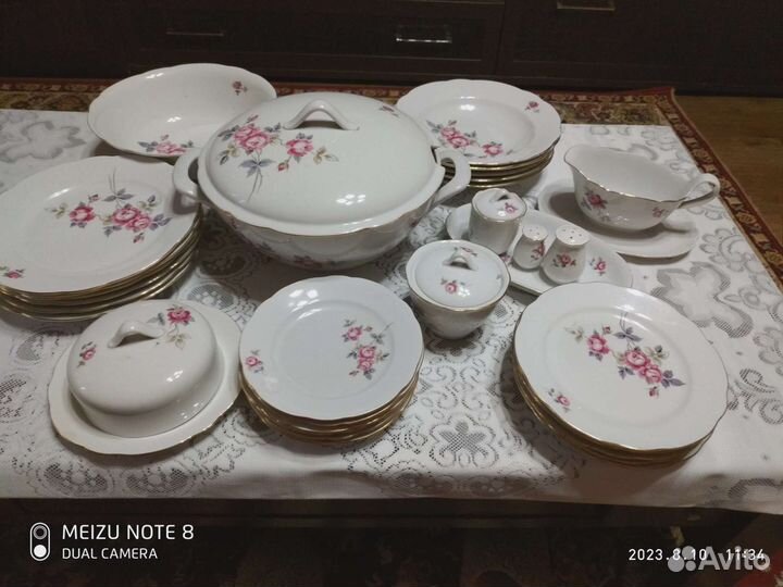 Столовый сервиз гдр на 6 персон kahla