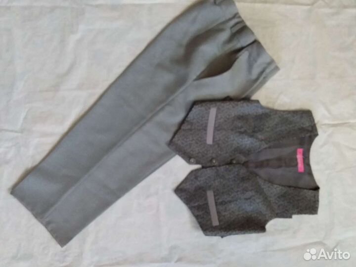 Нарядный костюм-тройка 104-110