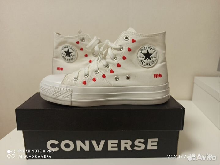 Кеды converse белые