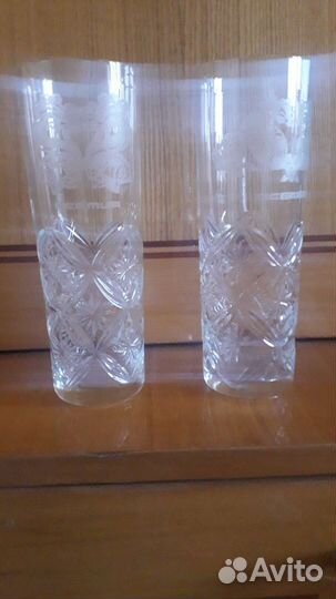 Бокалы высокие Осетия хрустальный