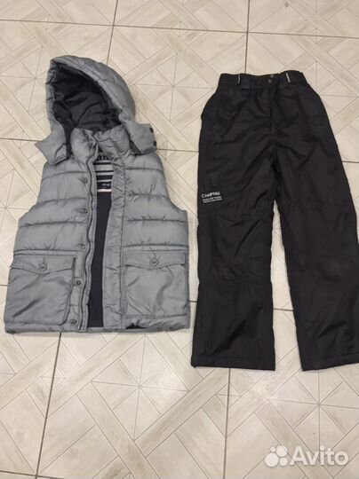 Жилетка на флисе штаны лыжные