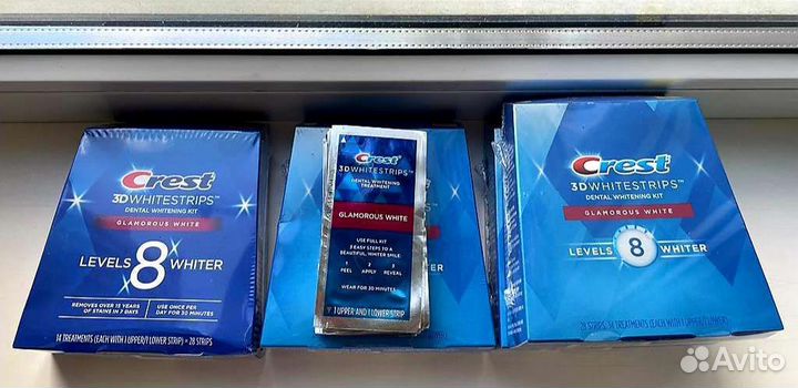 Полоски для отбеливания зубов Crest 3D Glamorous