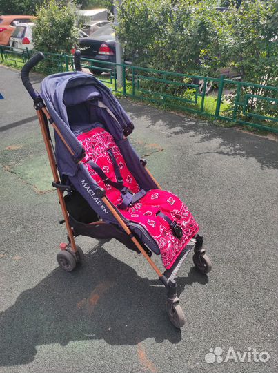 Коляска трость maclaren quest denim