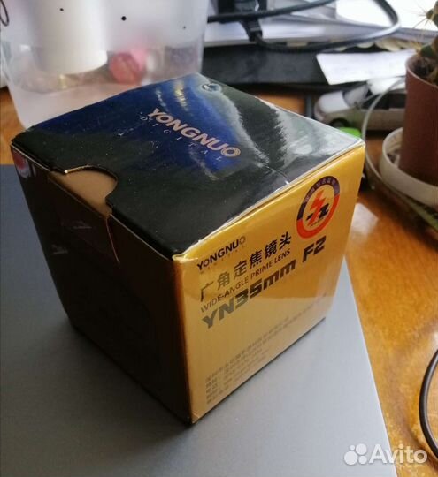 Объектив для canon (youngnuo YN35mm F2)