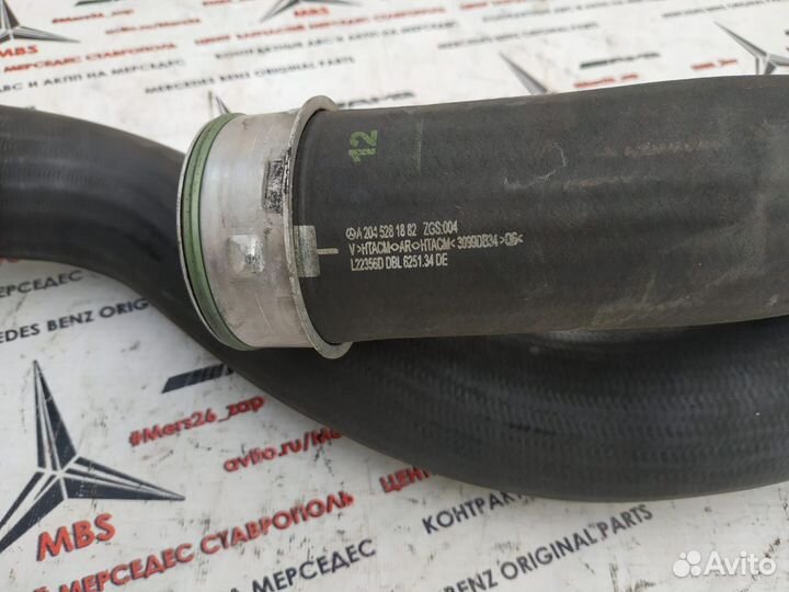 Патрубок интеркулера Om646 W204 Mercedes