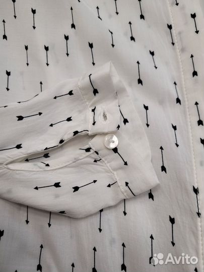 Рубашка блуза женская белая 42 размер