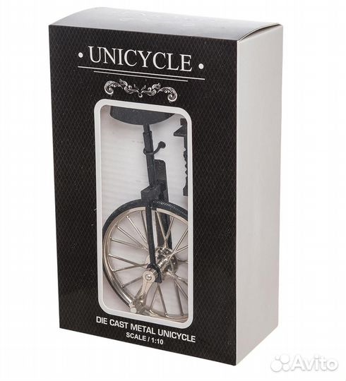 Фигурка-модель 1:10 Моноцикл Unicycle черный A2148234