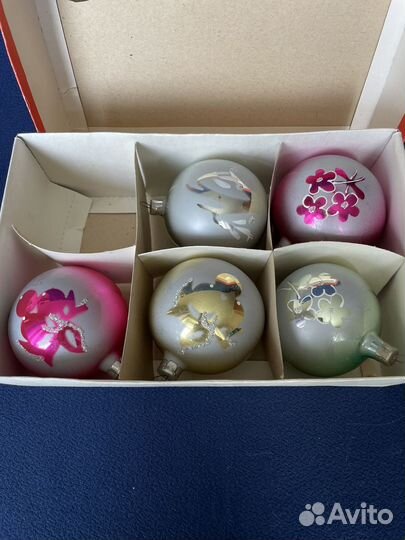 Елочные игрушки СССР большие шары