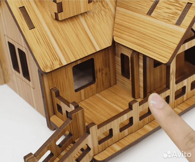 Конструктор деревянный домик