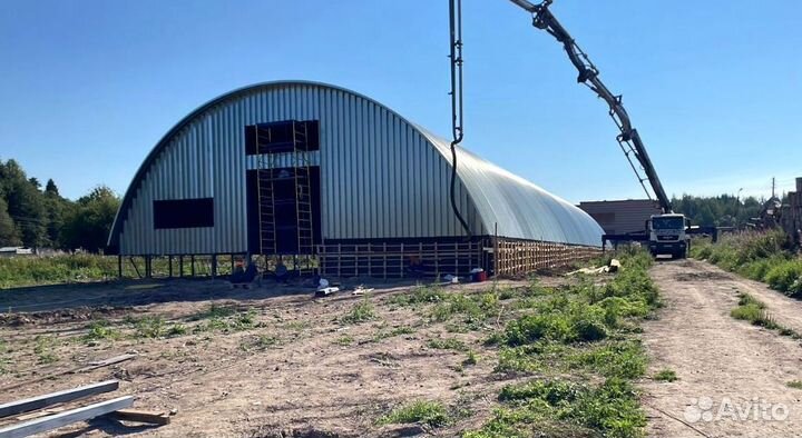Арочный ангар под ключ