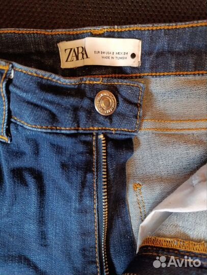 Джинсы zara EUR 34 расклешенные