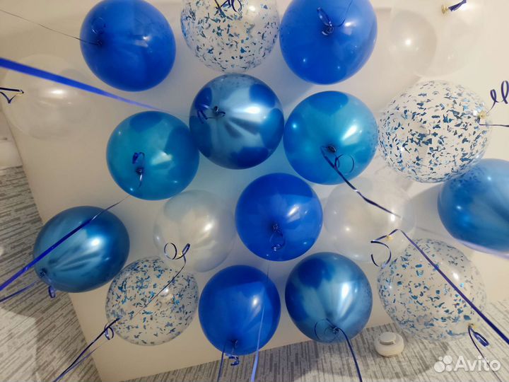 Шары гелиевые хром 30см