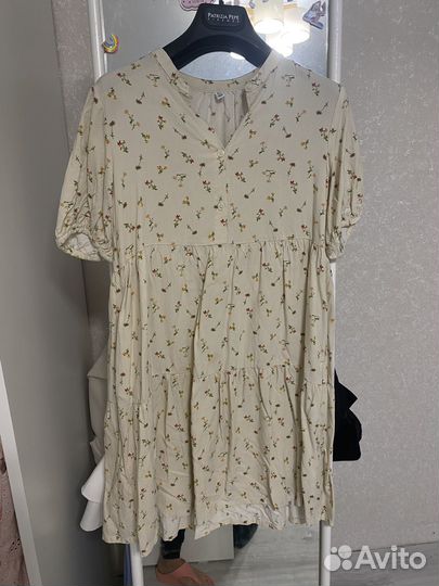Платье в цветочек из вискозы uniqlo 11-12 лет