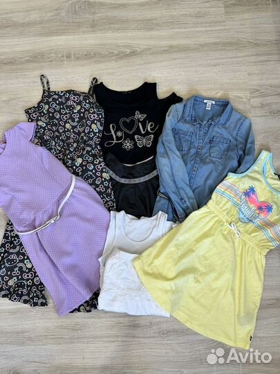 Пакет брендовой одежды для девочки 122-128