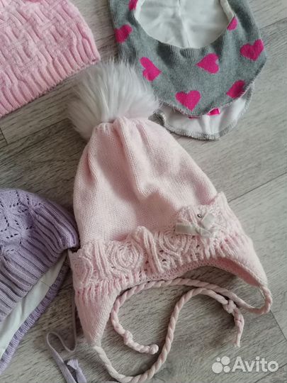 Шапка для девочки 50-52 см