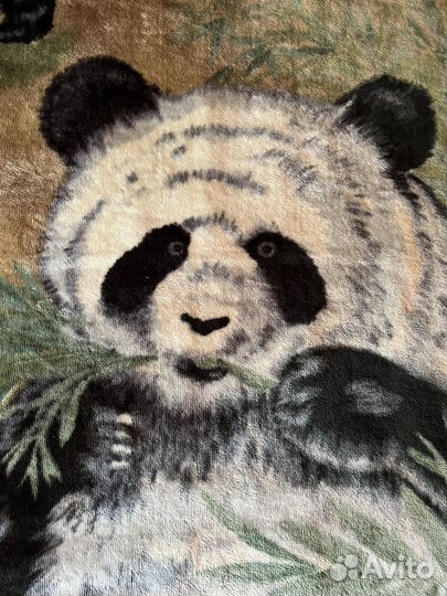 Плед ворсовый покрывало 200 230 панды