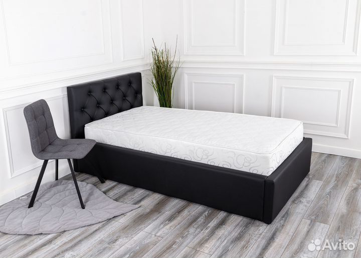 Кровать односпальная с матрасом 90х200 Барселона