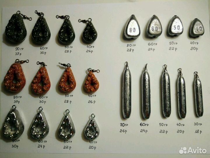 Грузила для рыбалки