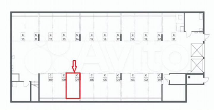 Машиноместо, 13 м²