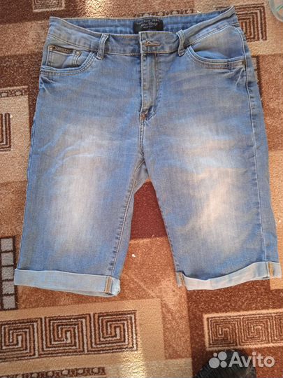 Бриджи джинсовые