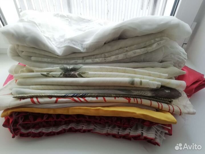 Обрезки штор и тюли для рукоделия