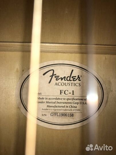 Гитара Fender FC-1 Classic