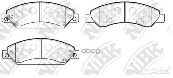 Комплект тормозных колодок, дисковый тормоз PN0